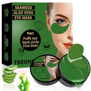Under Eye Masks for Dark Circles and Puffiness 70PCS, Under Eye Patches for Puffy Eyes Treatment, Under Eye Gel Pads w/Sea...