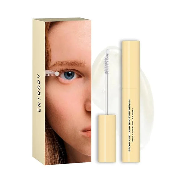 ENTROPY MAKEUP Brow & Lash Enhance Boost Serum - Eyelash Growth Serum for Fuller Lashes & Brows, Biotin & Madecassoside No...