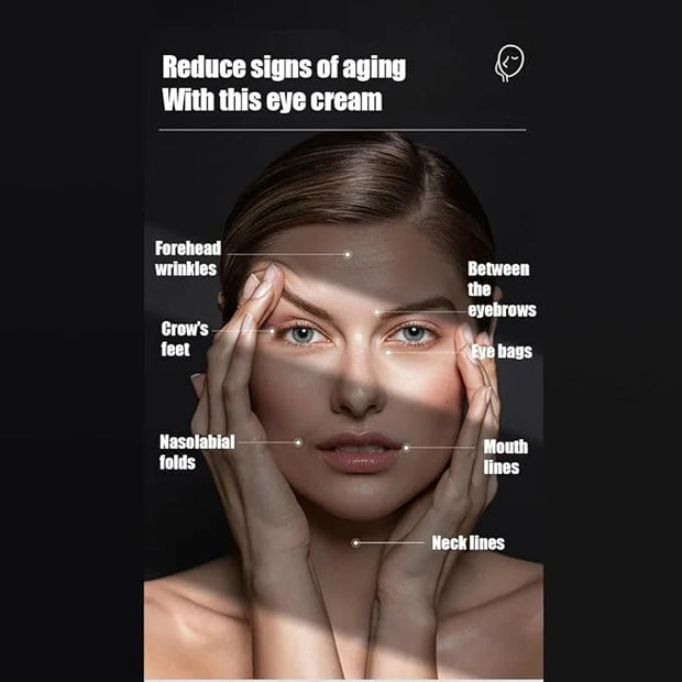 Moisturizing Elastic Eye Cream Relax Eye Skin Anti-Aging Hydrate Delicate Smooth Under Eye Bags Forehead Wrinkles Fine Lin...