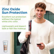 Waxhead Tinted Sunscreen with Zinc Oxide (Sheer Medium Tint) - Tinted Mineral Sunscreen, BB Cream Tinted Moisturizer with ...