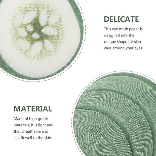 100pcs Spa Cooling Eye Pads Moisturizing Eye Masks Eye Sheet Non Woven Eye Care Patches for Skincare Spa Wrap Moisture Ret...