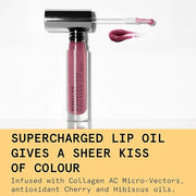 Beauty Pie Wondergloss Collagen Lip Oil + (Plum Naked) – Hydrating, Plumping, Non-Sticky Gloss with Collagen AC Micro-Vect...