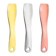 Sibba 3 Pieces Facial Massage Spatula Sticks Mini Skincare Tiny Spoons Face Eye Cream Lotion Makeup Applicator Tools Brush...
