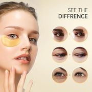 15 Pairs 24K Gold Under Eye Patches Face Masks Dark Circles Puffy Eye Bags Collagen Skincare Spa Trip Gift Eye Mask - Prod...