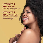 SheaMoisture Shampoo and Conditioner Set, Manuka Honey, Mafura Oil, Baobab Oil & Fig Extract, Hydrate + Replenish, Vitamin...