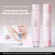New Electric Bikini Trimmers for Women, Travel Razors, Glowhave Double Headed Shaver, Body Hair Trimmer, Rechargeable Pain...