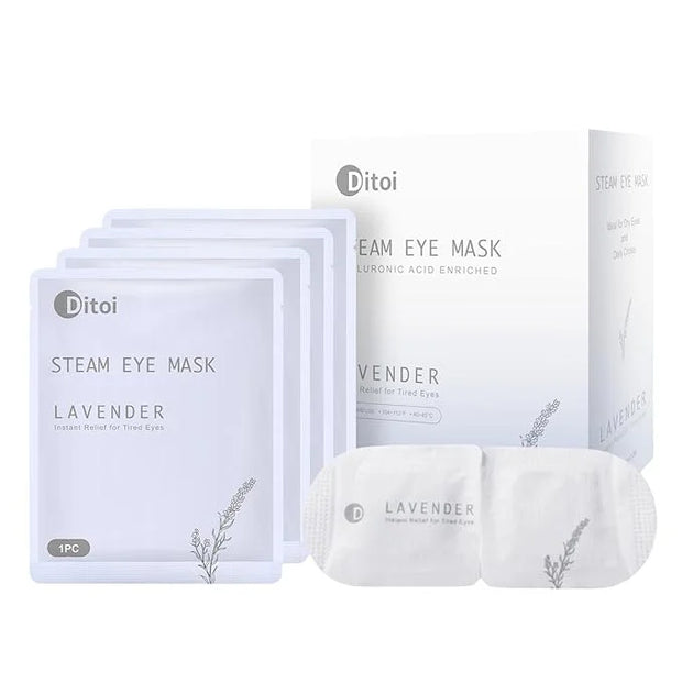 Disposable Hyaluronic Acid Eye Masks for Sleep & Relaxation, Heated Steam Eye Masks for Spa & Travel,Relieving Dry Eyes, D...