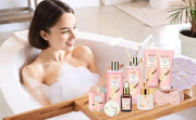 Bath and Body Gift Baskets for Women, 12 Pcs Vanilla Oat Spa Gifts for Women. Bath Gift Set Enriched Shea Butter. Home Spa...