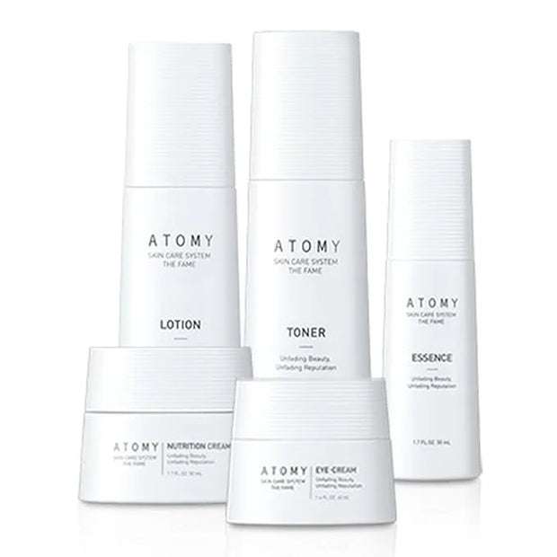 The Fame Skin Care System 1 SET including 5 kinds of skincare - Lotion, Toner, Essence, Eye Cream, Nutrition Cream | Korea...