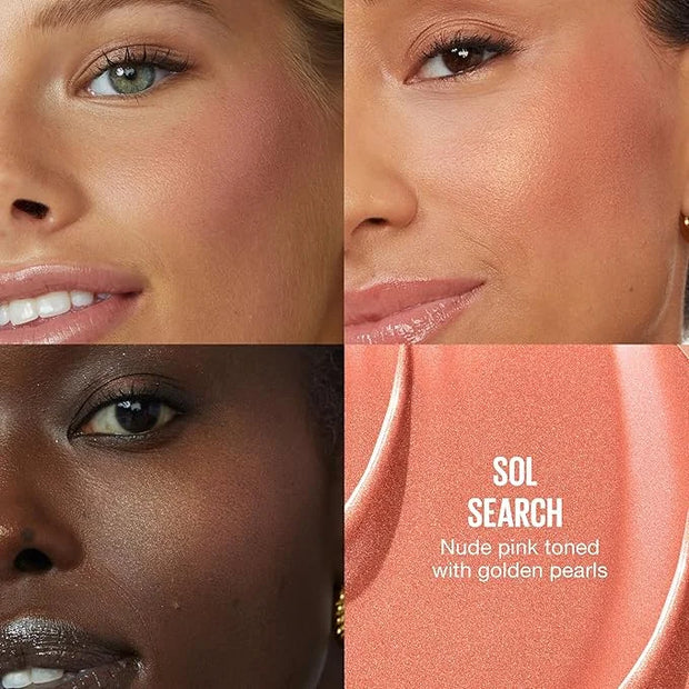Maybelline Sunkisser Multi-Use Liquid Blush and Bronzer, Blendable, Longwear, Glowy Make Up, Sol Search, 1 Count - Product...