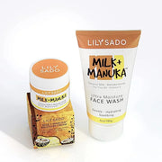 LILY SADO MILK+MANUKA™ Coconut Milk and Manuka Honey Natural Face Moisturizer - Non Greasy Organic Facial Cream with Cocoa...