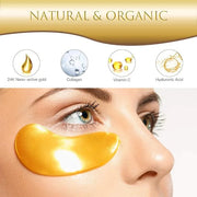 Eye Patches, Under Eye Mask, 24K Gold Eye Treatment Mask, Dark Circles Gel Pads, Under Eye Bags Treatment for Puffy Eyes, ...