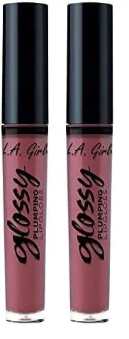 L.A. Girl Glossy Plumping Lipgloss- Luscious, 0.17 Fl Oz (Pack of 2) - Product Image