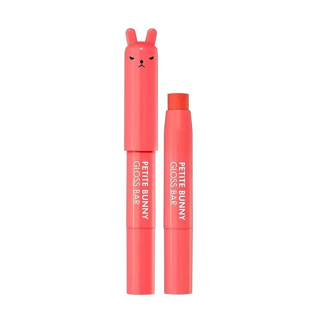 TONYMOLY Petit Bunny Lip Gloss for Women, Easter Basket Stuffer, Long Lasting Lip Crayon, Korean Lip Gloss, Vitamin E Enri...