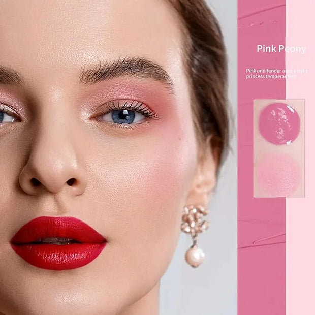 BLUE LOVE Cushion Liquid Blush - Silky Cheek Tint with Mirror, Natural Enhancer for a Radiant Finish, Contours & Highlight...