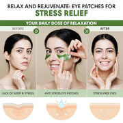 Eye Masks for Dark Circles and Puffiness – Hydrating Eye Patches with Collagen Hyaluronic Acid Green Tea & Aloe - Under Ey...