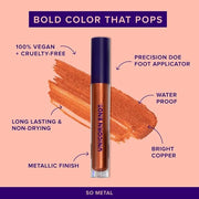 Unicorn Snot Liquid Metal Lip Paint - Metallic Lip Gloss - Non-drying, Long-lasting Liquid Lipstick, Intense Pigment Color...