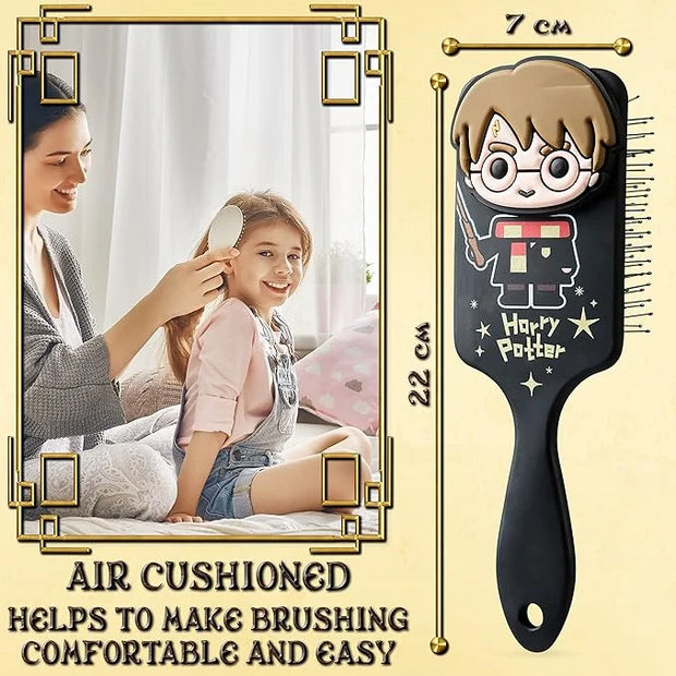 Official Harry Potter Hair Brush, Detangler for Girls, Gifts for Fans (Black) - Product Image