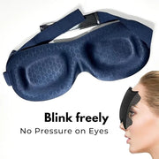 3D Contoured Eye Mask for Sleeping | Sleep Mask for Side Sleepers | Eyelash Extensions with Velcro Closure | Shade Cover |...