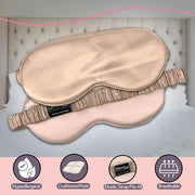 CELESTIAL SILK 100% Silk Sleep Mask for Women with Silk Covered Elastic Strap, Eye Mask for Sleeping (One Size, Taupe) - P...