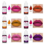 BONNIE CHOICE 12 Colors Liquid Lip Gloss Pigment Set, DIY Lipstick Liquid Pigment for Set Making Lip Gloss, DIY Lip Cosmet...
