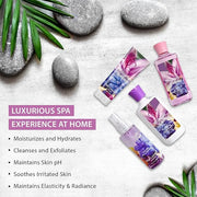 Midnight Embrace Bath & Body Kit, 3 Fl Oz, Ideal Skincare Gift Home Spa Set, Includes Body Lotion, Shower Gel, Body Cream,...