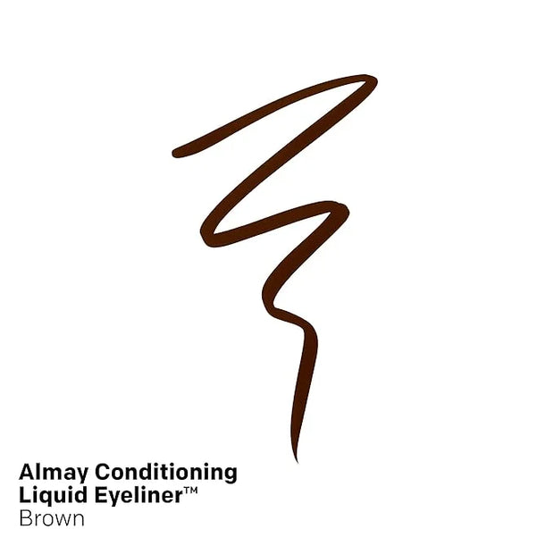 Almay Conditioning Liquid Eyeliner, Longwearing, Waterproof, Hydrating, 20 Brown, 0.03 fl oz. - Product Image