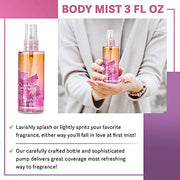 Bath & Body Care Travel Set Pea Flower Scent Home Spa Set with Body Lotion, Shower Gel and Fragrance Mist - Product Image