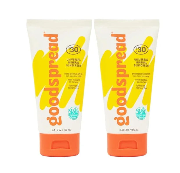 New! Goodspread Universal Mineral Sunscreen SPF 30 with Zinc Oxide | Reef Safe Hawaii Act 104 Compliant | Broad Spectrum B...