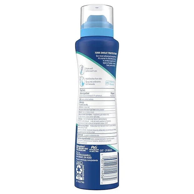 Secret Clinical Strength Dry Spray Antiperspirant Deodorant for Women, 3X Stress Protection, 72hr Sweat & Odor Protection,...