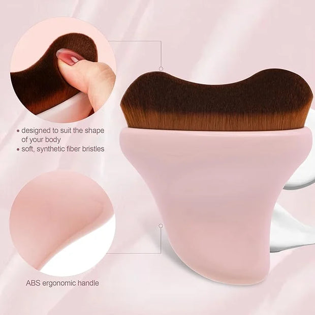 Self Tanner Brush - Kabuki Brush Body Leg Makeup Brush for Self Tanning Gel Tanning Lotion,Sunscreen - Self Tanning Mitt B...