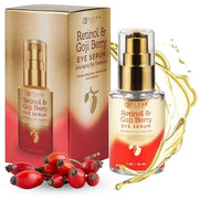 Retinol & Goji Berry Under Eye Serum - Dermatologist Tested, Diminishes Fine Lines, Wrinkles, Eye Bags & Dark Circles , Cl...