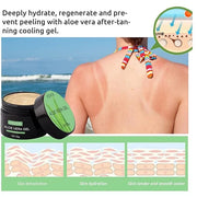 2pcs Shine Brown Tanning Gel & Aloe Vera Gel Set, Tanning Accelerator Cream for Outdoor Sun and Sunbeds, Dark Tanning Gel ...