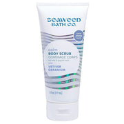Seaweed Bath Co. Calm Body Scrub, Vetiver Geranium Scent, 6 Ounce, Sustainably Harvested Seaweed, Sea Kelp, Glycolic Acid ...