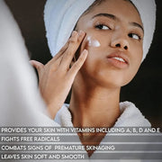 Shir Organic Avocado Moisturizer, 24-Hour Hydrating Face Cream Infused with Vitamins A, B, D, and E for Nourished Skin, Pu...