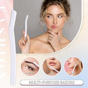 Lasnten 6Pcs Dermaplane Razor Eyebrow Facial Razor for Women Men Single Blade Multipurpose Eyebrow Trimmer Skin Hair Remov...