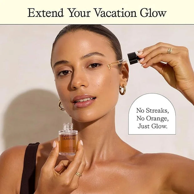 Sun Blush Glowing Self Tanning Drops Australian Made 1.0 fl.oz | Sun-Kissed, Natural Face & Body Gradual Self Tanner with ...