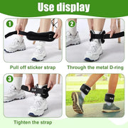 4 Pairs Wrist Leg Weights for Women Ankle 1lbs 2lbs 2lbs Each - Product Image