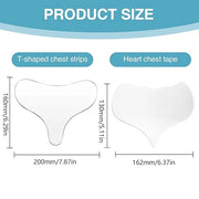4 Pcs Chest Silicone Anti Wrinkle Pads Reusable,Anti-Wrinkle Patches for Side Sleeping - Product Image