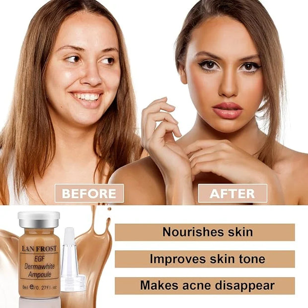 BB Facial Glow Serum Starter Kit Hyaluronic Acid Essence Foundation Skin Care Kit 0.27oz 12 Vials, Combined With Niacinami...