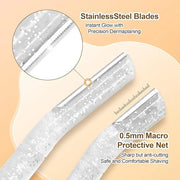 Women’s Dermaplane Razor for Face & Eyebrow - Anti-Cutting Japanese Blades for Eyebrow and Facial Hair Removal, Achieve Si...