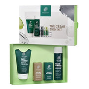 Mens 4-Piece Skin Kit for Clearer Skin, Targets Blemishes, Vegan Formula with Daily Face Wash, Clarifying Toner, Purifying...