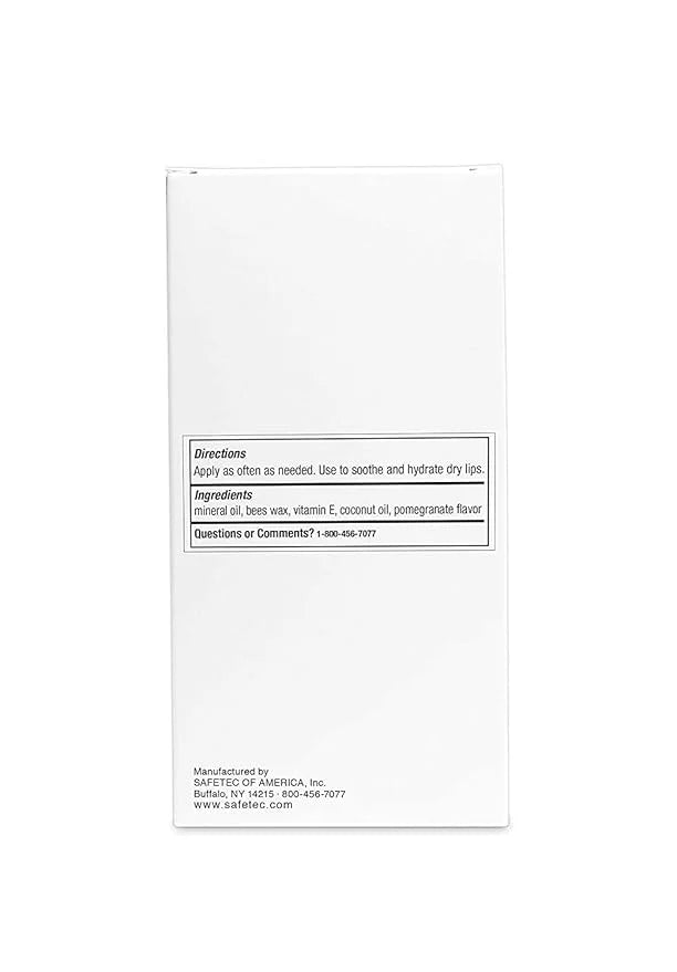 Safetec Lip Balm 53123 Pomegranate Flavored,