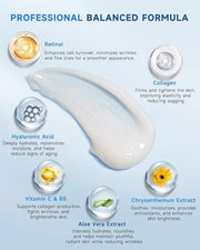 Retinol Cream for Face, Face Moisturizer with Collagen & Hyaluronic Acid, Anti Aging Neck Cream for Tightening Skin, Facia...