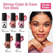 Almay Lip and Cheek Tint, Color & Care Tint Stick, Multi-Use Moisturizing Blush and Lip Color, Dewy Finish, 400 Nude Flush...