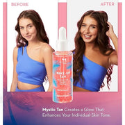 Mystic Tan Self Tanning Bundle: Wake-Up Tan Self Tan Water Mousse + Wake-Up Tan Hyaluronic Acid Serum for Face + Self Tan ...