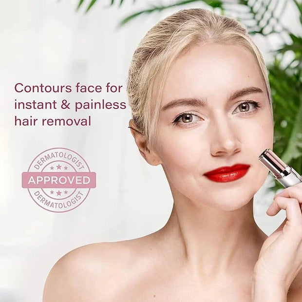 Flawless Facial Hair Removal for Women - Electric Razor Device, Small Dermaplaning Remover Tools Finishing Epilator Trimme...