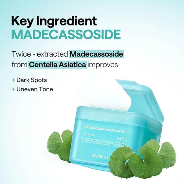 Mediheal Vita Collagen Under Eye Patches & Madecassoside Blemish Toner Pad for Daily Blemish Care - Product Image