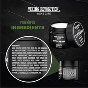 Viking Revolution Natural Eye Cream for Men - Anti Aging, Dark Circle, Under Eye Treatment - Men's Eye Moisturizer Wrinkle...