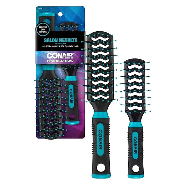 Conair Styling Essentials Brush Set, Full-Size and Mid-Size Vent, Value Pack - Product Image